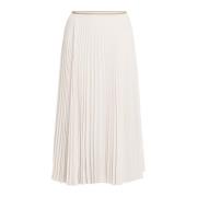 Elegante Geplooide Rok Vince , White , Dames