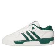 Lage Sneakers Wit/Groen Adidas , White , Heren