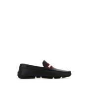 Elegante Ivoorleren Loafers Bally , Black , Heren