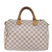 Pre-owned Canvas louis-vuitton-bags Louis Vuitton Vintage , White , Da...