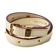 Pre-owned Leather bracelets Louis Vuitton Vintage , Brown , Dames