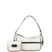 Pre-owned Canvas handbags Loewe Pre-owned , White , Dames