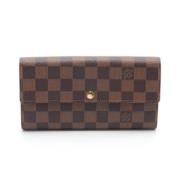 Pre-owned Leather wallets Louis Vuitton Vintage , Brown , Dames