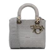 Pre-owned Canvas dior-bags Dior Vintage , Gray , Dames