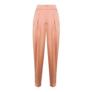 Vloeibare Hoge Taille Broek Nude Genny , Pink , Dames