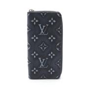 Pre-owned Leather wallets Louis Vuitton Vintage , Black , Dames