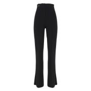 Zwarte Flare Hoge Taille Broek Jacquemus , Black , Dames