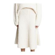 Asymmetrische katoenen gebreide rok Proenza Schouler , Beige , Dames