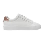 Dames Lace-Up Sneakers Calvin Klein , White , Dames