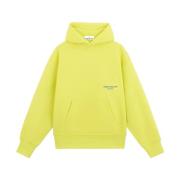 Oversized Hoodie Katoen Fleece Marina Geel Stone Island , Yellow , Her...