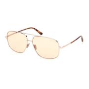 Roségoud Cat Eye Zonnebril Tom Ford , Pink , Unisex