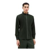 Geplooide Zip-Up Cargo Jas Issey Miyake , Green , Heren