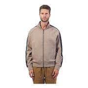 Bruine Zip-trui met Contrastband Armani Exchange , Brown , Heren