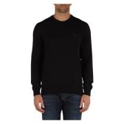 Regular Fit Wollen Trui Lacoste , Black , Heren