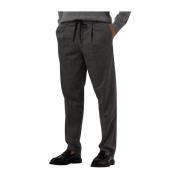 Moderne Tapered Plooibroek Selected Homme , Gray , Heren