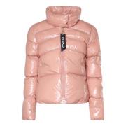 Glanzende Gewatteerde Jas Roze Pinko , Pink , Dames