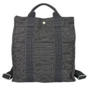 Pre-owned Canvas backpacks Hermès Vintage , Gray , Dames