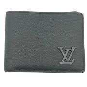 Pre-owned Leather wallets Louis Vuitton Vintage , Black , Dames