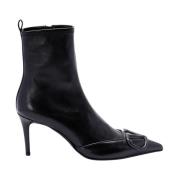 Stijlvolle Enkellaarzen Valentino Garavani , Black , Dames