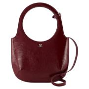 Leather handbags Courrèges , Red , Dames