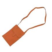 Pre-owned Leather shoulder-bags Hermès Vintage , Orange , Dames