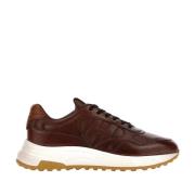 Bruine Platte Schoenen Hogan , Brown , Heren