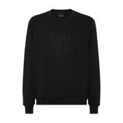 Casual Sweatshirt met Uniek Ontwerp Billionaire , Black , Heren