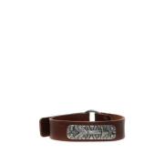 Stijlvol Armband met Uniek Ontwerp Valentino Garavani , Brown , Heren