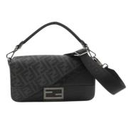 Pre-owned Leather fendi-bags Fendi Vintage , Black , Dames