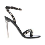 Elegant Summer Sandals Valentino Garavani , Black , Dames