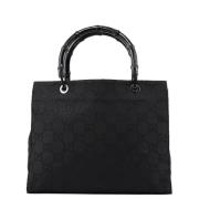 Pre-owned Canvas handbags Gucci Vintage , Black , Dames