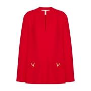 Stijlvol Shirt met Uniek Ontwerp Valentino Garavani , Red , Dames