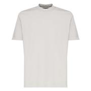 Beige Katoenen T-shirt met Ronde Kraag Giuliano Galiano , Beige , Here...