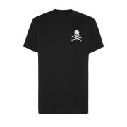 Stijlvol T-shirt met Uniek Ontwerp Philipp Plein , Black , Heren