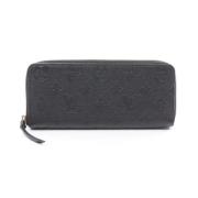 Pre-owned Leather wallets Louis Vuitton Vintage , Black , Dames