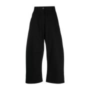 Zwarte Wijde Broek Studio Nicholson , Black , Dames