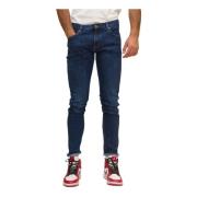 Blauwe Slim Fit Jeans Emporio Armani , Blue , Heren