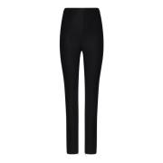 Zwarte Slim Fit Hoge Taille Broek Pinko , Black , Dames