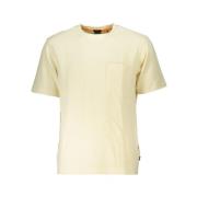 Beige Kortemouw Sweater Losse Pasvorm Hugo Boss , Beige , Heren