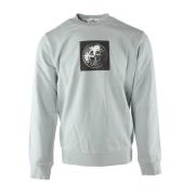 Blauwe Katoenen Sweater voor Heren Stone Island , Blue , Heren