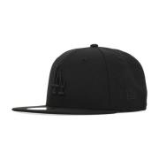 Los Angeles Dodgers Platte Klep Pet New Era , Black , Heren