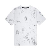 Rebellion T-Shirt Wit Off The Pitch , White , Heren