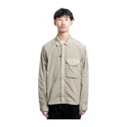 Chrome-R Ritssluiting Overshirt C.p. Company , Gray , Heren