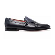 Klassieke Monk Strap Schoenen Santoni , Blue , Heren