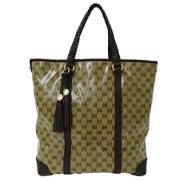 Pre-owned Canvas totes Gucci Vintage , Brown , Dames