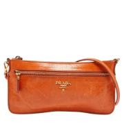 Pre-owned Leather prada-bags Prada Vintage , Orange , Dames