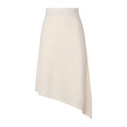 Asymmetrische Witte Rok Vloeiende Lijn Mariuccia Milano , White , Dame...