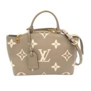 Pre-owned Leather louis-vuitton-bags Louis Vuitton Vintage , Gray , Da...