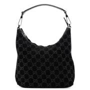 Pre-owned Suede gucci-bags Gucci Vintage , Black , Dames