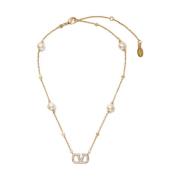 Elegante Gouden Ketting met Uniek Ontwerp Valentino Garavani , Yellow ...